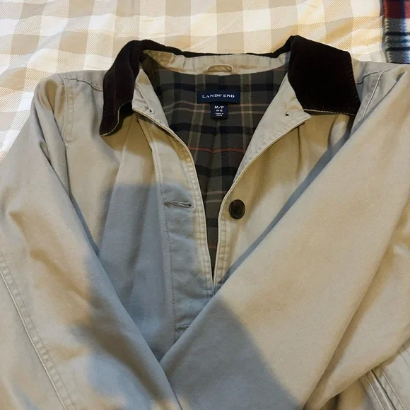 Lands' End Beige Barn Jacket - Picture 2 of 2